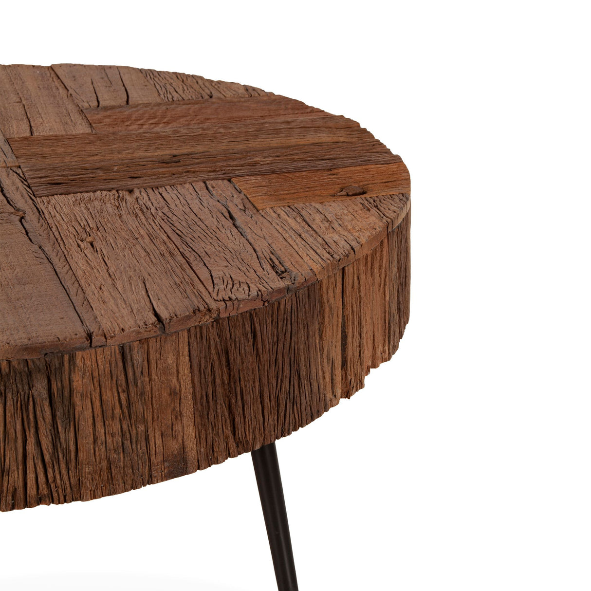 Jaipur 38" Round Coffee Table in Reclaimed Wood from Home Trends & Design - Luna Furniture