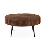 Jaipur 38" Round Coffee Table in Reclaimed Wood from Home Trends & Design - Luna Furniture