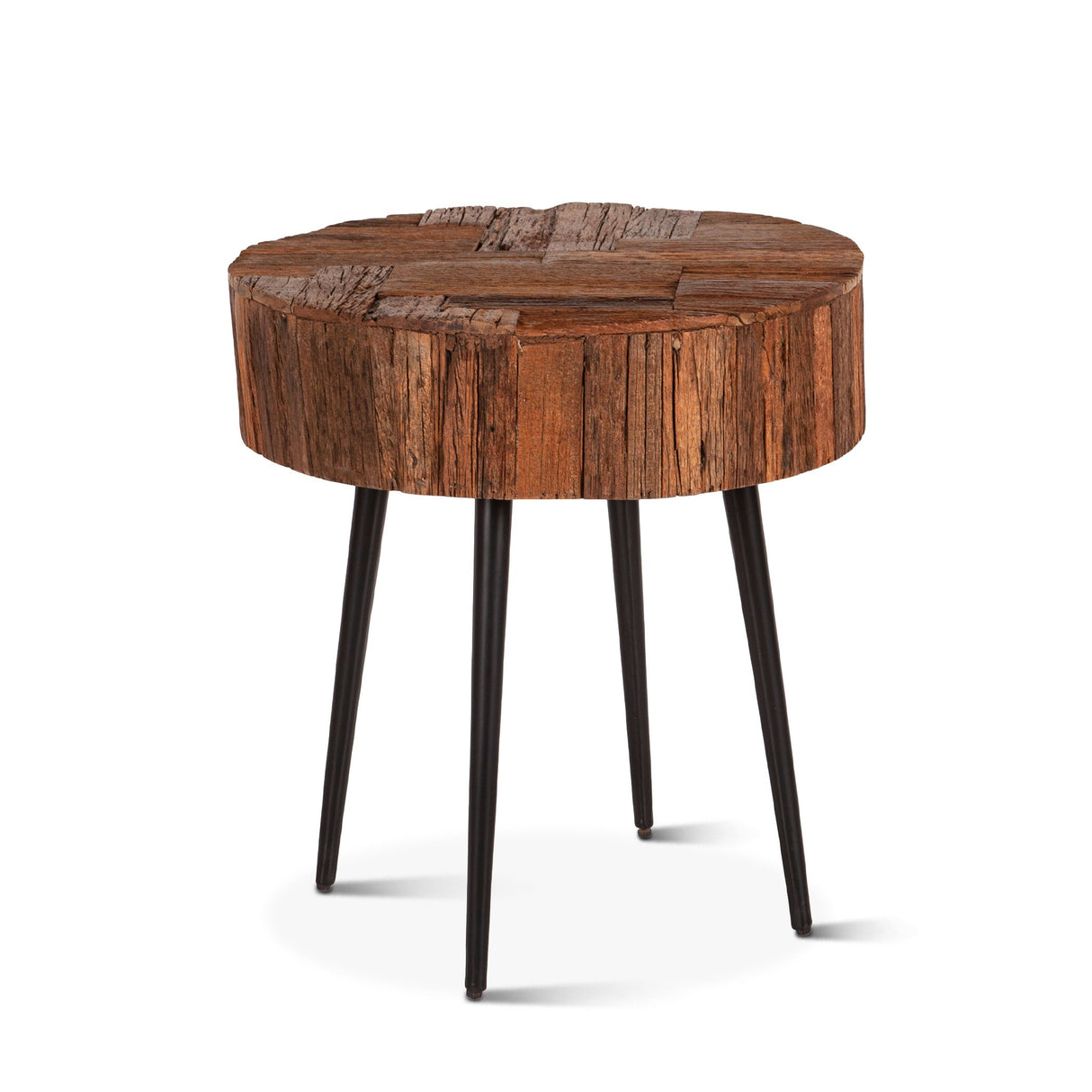 Jaipur 22" Round Side Table in Reclaimed Wood from Home Trends & Design - Luna Furniture