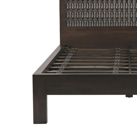 Jakarta Queen Bed in Dark Java from Home Trends & Design - Luna Furniture