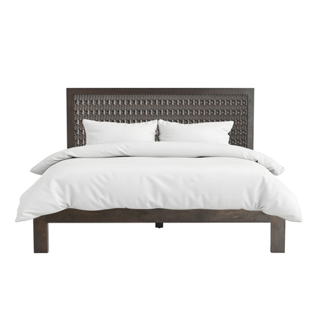 Jakarta Queen Bed in Dark Java from Home Trends & Design - Luna Furniture
