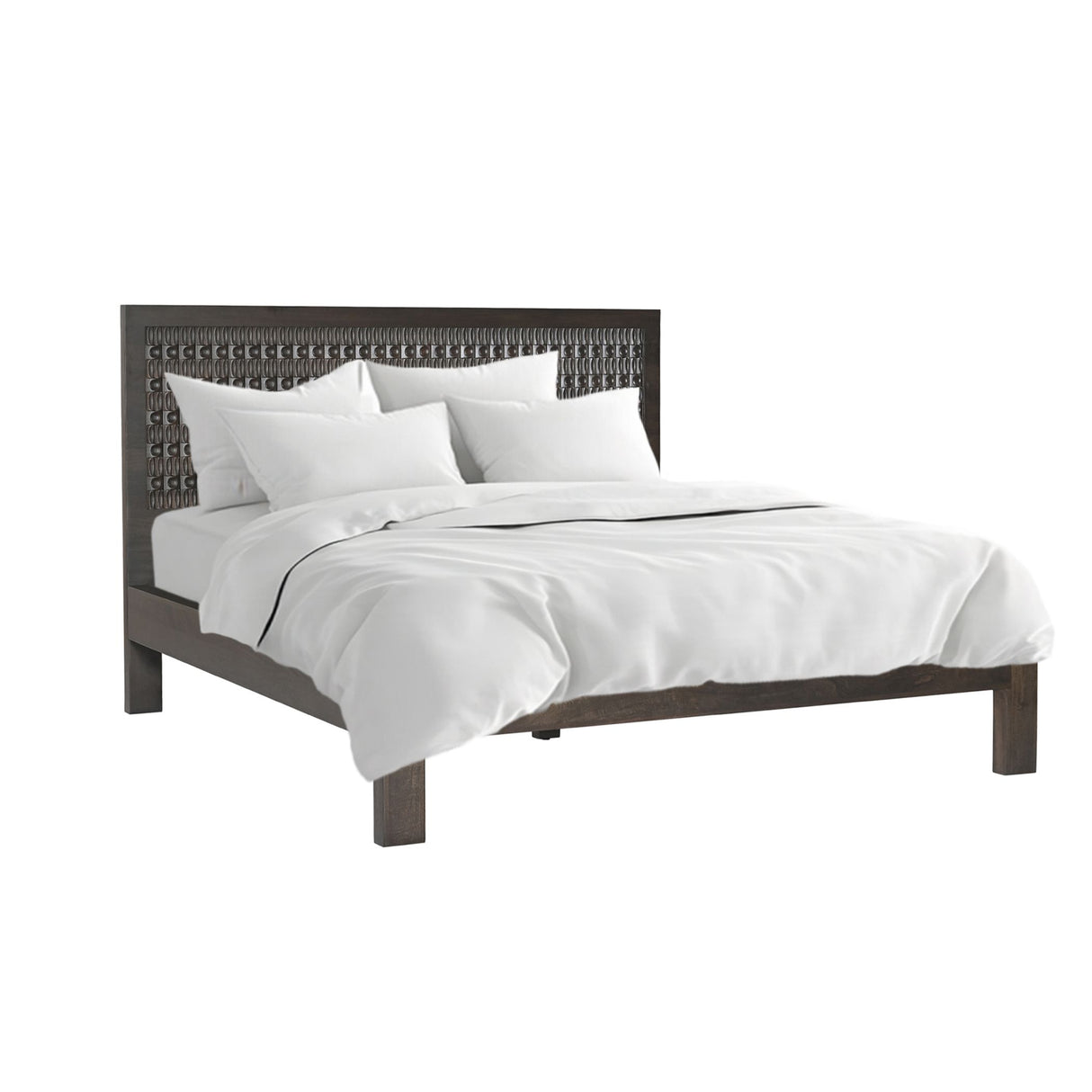 Jakarta Queen Bed in Dark Java from Home Trends & Design - Luna Furniture
