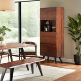 Kennedy 28" Bar Cabinet in Walnut from Home Trends & Design - Luna Furniture