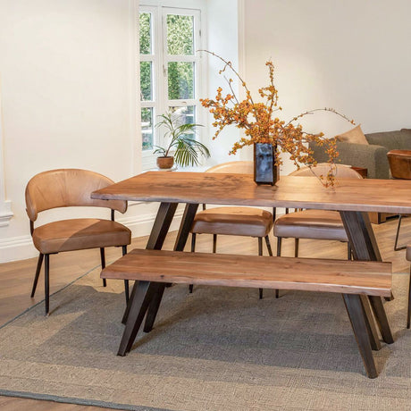 Kennedy 68" Dining Table in Smoked Acacia from Home Trends & Design - Luna Furniture