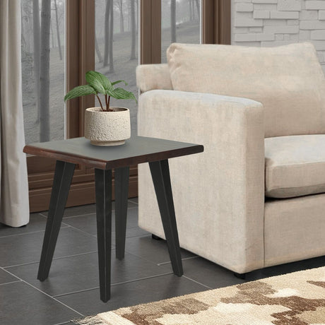 Kennedy 20" Side Table in Walnut from Home Trends & Design - Luna Furniture