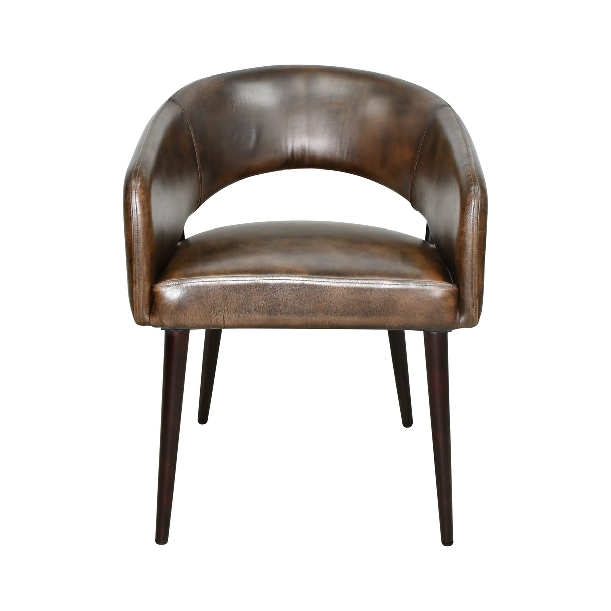 Kent Turner 23" Dining Chair in Antique Whiskey with Walnut Legs, Set of 2 from Home Trends & Design - Luna Furniture