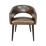 Kent Turner 23" Dining Chair in Antique Whiskey with Walnut Legs, Set of 2 from Home Trends & Design - Luna Furniture