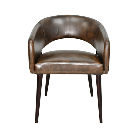 Kent Turner 23" Dining Chair in Antique Whiskey with Walnut Legs, Set of 2 from Home Trends & Design - Luna Furniture