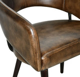Kent Turner 23" Dining Chair in Antique Whiskey with Walnut Legs, Set of 2 from Home Trends & Design - Luna Furniture