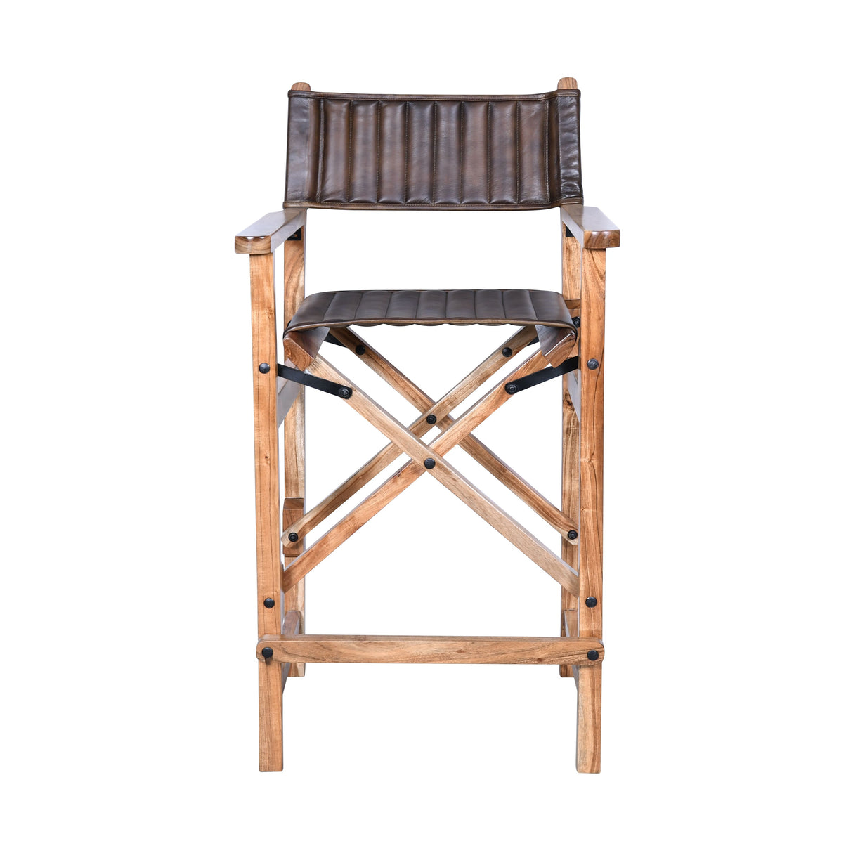 Leeds 23" Folding Counter Chair in Antique Whiskey from Home Trends & Design - Luna Furniture