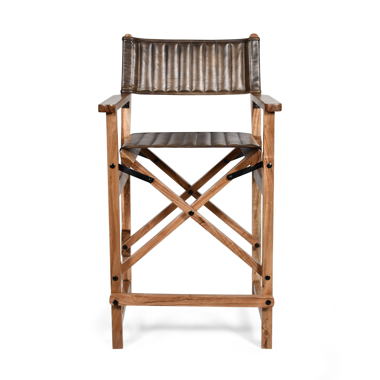 Leeds 23" Folding Counter Chair in Antique Whiskey from Home Trends & Design - Luna Furniture