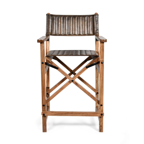 Leeds 23" Folding Counter Chair in Antique Whiskey from Home Trends & Design - Luna Furniture