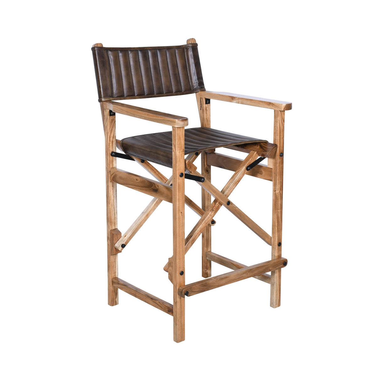 Leeds 23" Folding Counter Chair in Antique Whiskey from Home Trends & Design - Luna Furniture