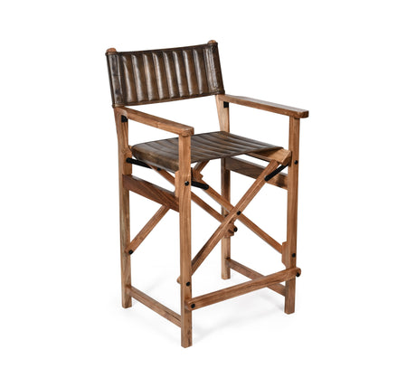 Leeds 23" Folding Counter Chair in Antique Whiskey from Home Trends & Design - Luna Furniture