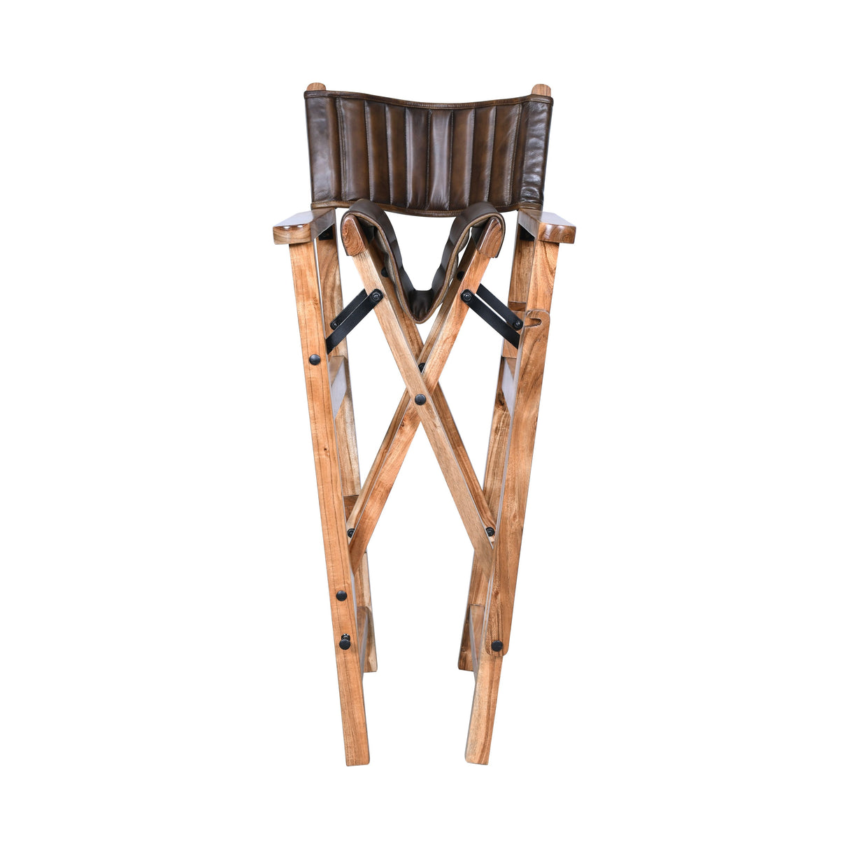 Leeds 23" Folding Counter Chair in Antique Whiskey from Home Trends & Design - Luna Furniture