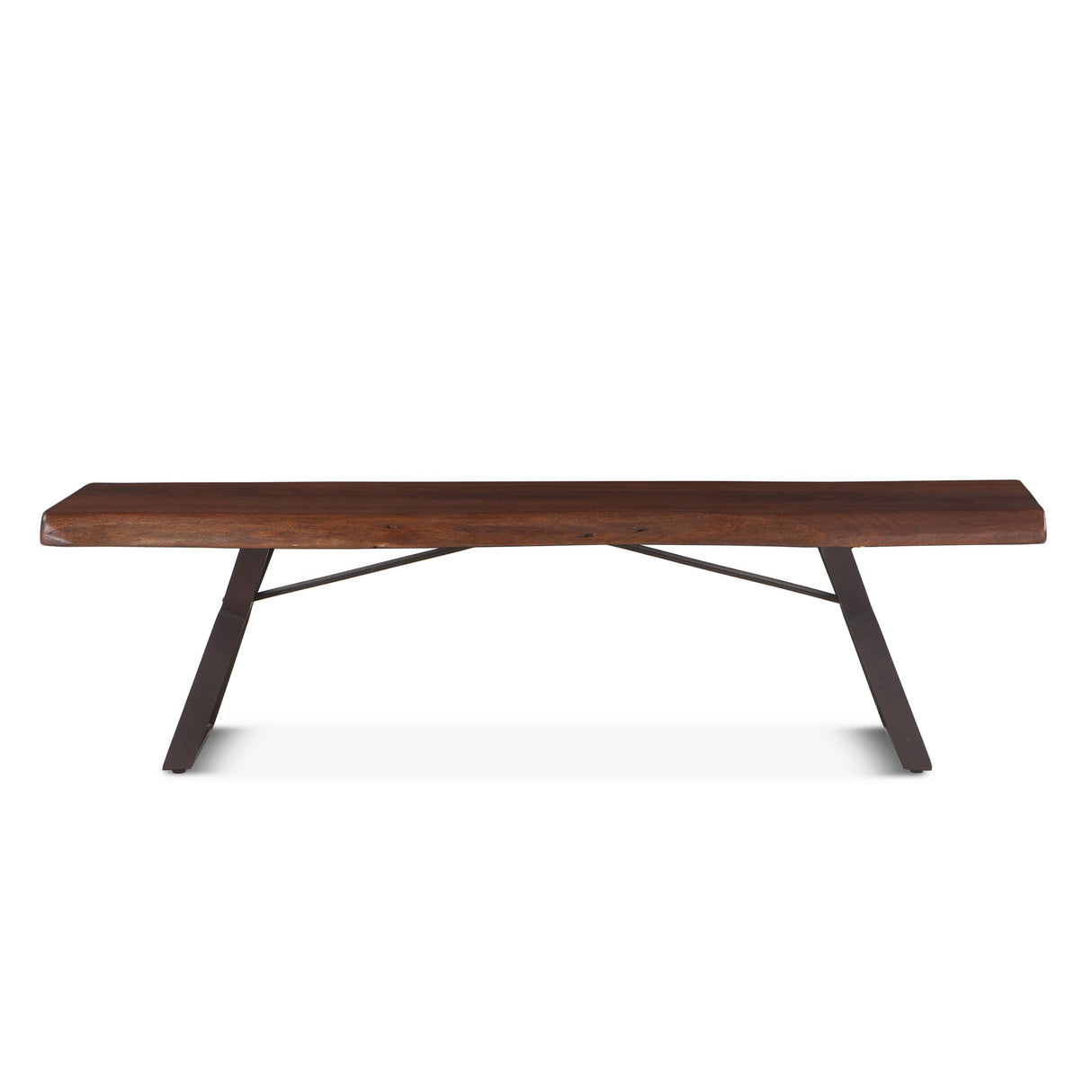London Loft 72" Bench in Walnut from Home Trends & Design - Luna Furniture