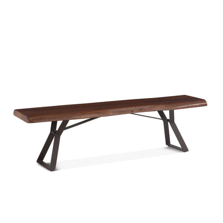 London Loft 72" Bench in Walnut from Home Trends & Design - Luna Furniture