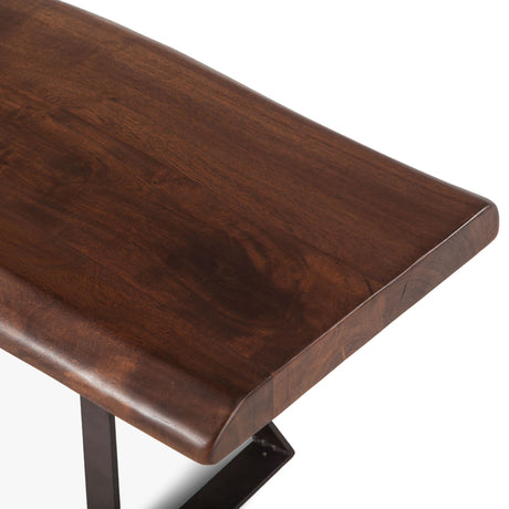 London Loft 72" Bench in Walnut from Home Trends & Design - Luna Furniture