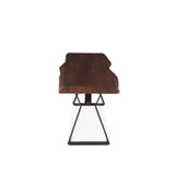 London Loft 72" Bench in Walnut from Home Trends & Design - Luna Furniture