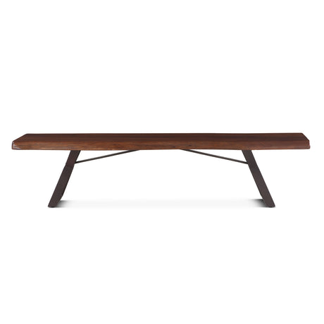 London Loft 90" Bench in Walnut from Home Trends & Design - Luna Furniture