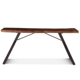 London Loft 68" Console Table in Walnut from Home Trends & Design - Luna Furniture
