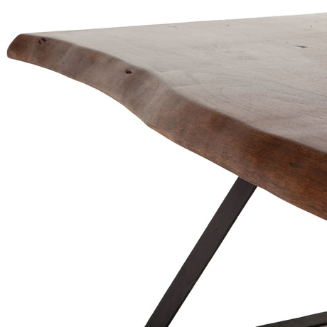 London Loft 106" Dining Table in Walnut from Home Trends & Design - Luna Furniture