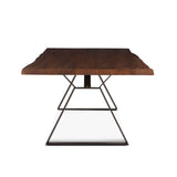 London Loft 106" Dining Table in Walnut from Home Trends & Design - Luna Furniture