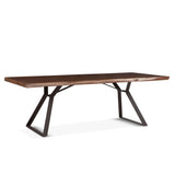 London Loft 80" Dining Table in Walnut from Home Trends & Design - Luna Furniture