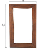 London Loft 58" Mirror in Walnut from Home Trends & Design - Luna Furniture