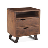 London Loft 23" Nightstand in Walnut from Home Trends & Design - Luna Furniture