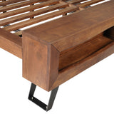 London Loft King Bed in Walnut from Home Trends & Design - Luna Furniture
