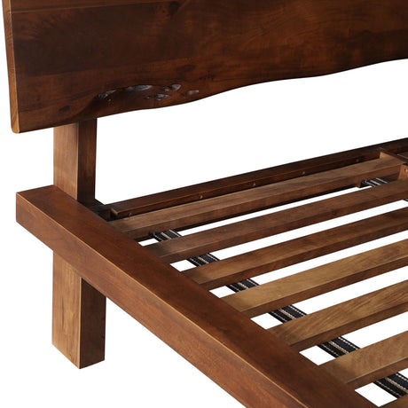 London Loft King Bed in Walnut from Home Trends & Design - Luna Furniture