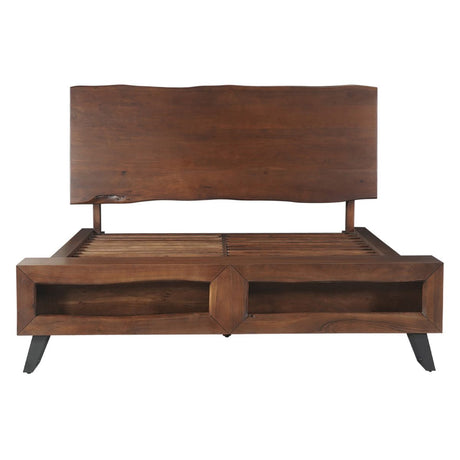 London Loft King Bed in Walnut from Home Trends & Design - Luna Furniture