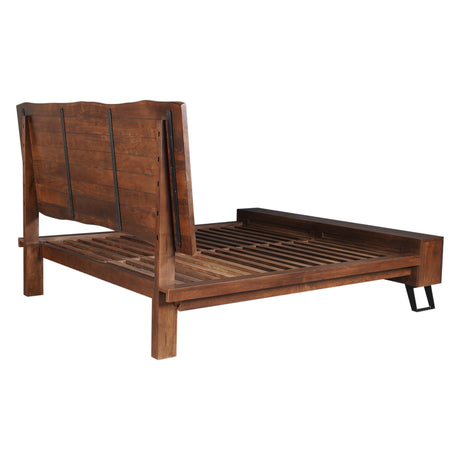London Loft King Bed in Walnut from Home Trends & Design - Luna Furniture