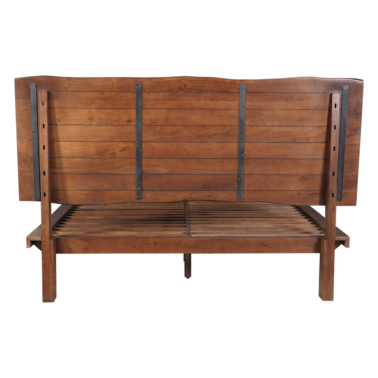 London Loft King Bed in Walnut from Home Trends & Design - Luna Furniture