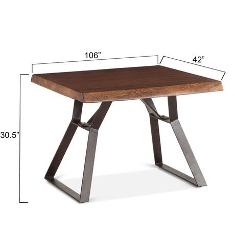 London Loft 23" Side Table in Walnut from Home Trends & Design - Luna Furniture