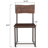 Loft 18" Dining Chair in Walnut from Home Trends & Design - Luna Furniture