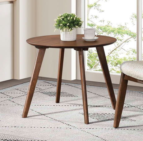 Belp Walnut/Beige Accent Chair from Furniture of America - Luna Furniture