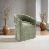 Tresa Green Arm Chair with Casters from Furniture of America - Luna Furniture