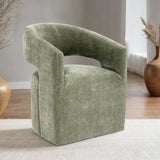 Tresa Green Arm Chair with Casters from Furniture of America - Luna Furniture
