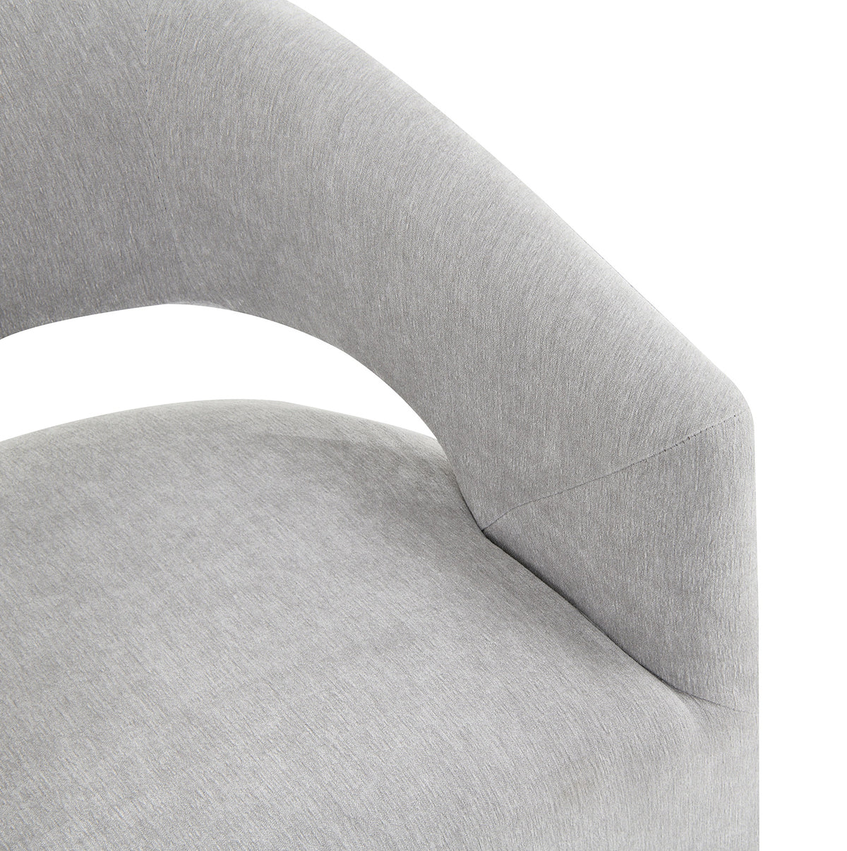 Tresa Light Gray Arm Chair with Casters from Furniture of America - Luna Furniture