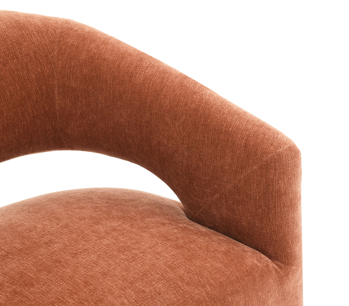 Tresa Rustic Orange Arm Chair with Casters from Furniture of America - Luna Furniture