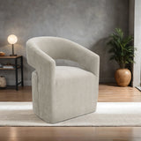 Tresa Taupe Arm Chair with Casters from Furniture of America - Luna Furniture