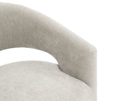 Tresa Taupe Arm Chair with Casters from Furniture of America - Luna Furniture