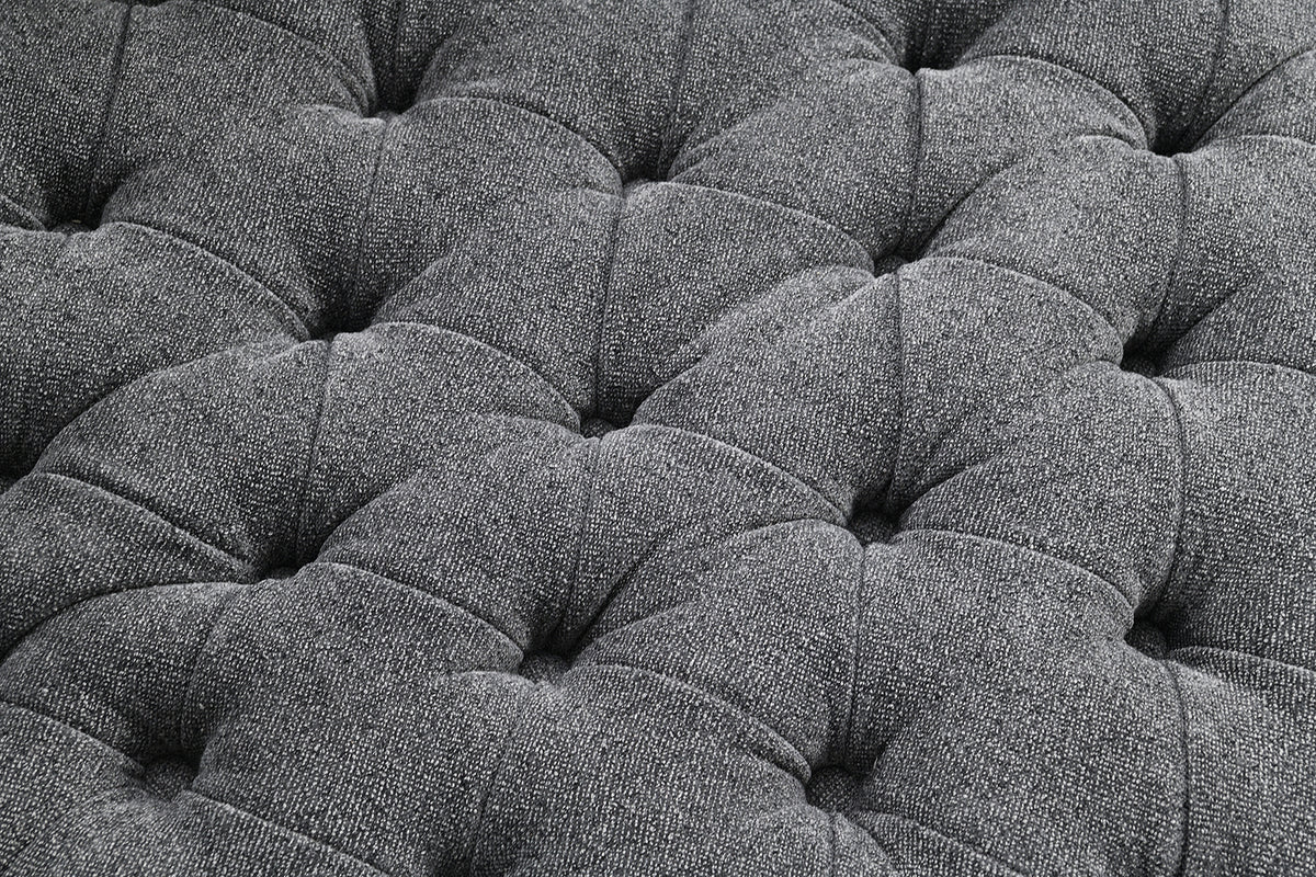 Sofi Dark Gray Button Tufted Swivel Chair from Furniture of America - Luna Furniture