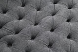 Sofi Dark Gray Button Tufted Swivel Chair from Furniture of America - Luna Furniture