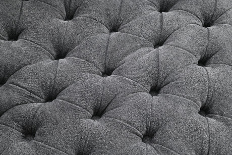 Sofi Dark Gray Button Tufted Swivel Chair from Furniture of America - Luna Furniture