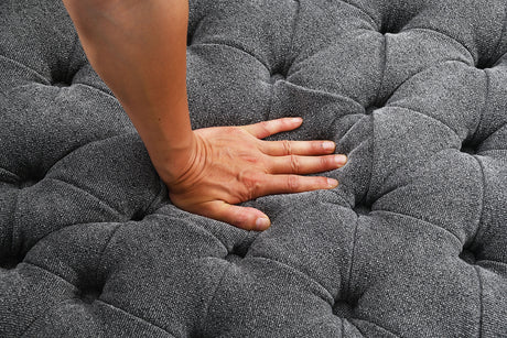 Sofi Dark Gray Button Tufted Swivel Chair from Furniture of America - Luna Furniture