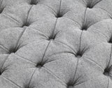 Sofi Light Gray Button Tufted Swivel Chair from Furniture of America - Luna Furniture