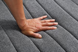 Hoople Dark Gray Channel Tufted Swivel Chair from Furniture of America - Luna Furniture